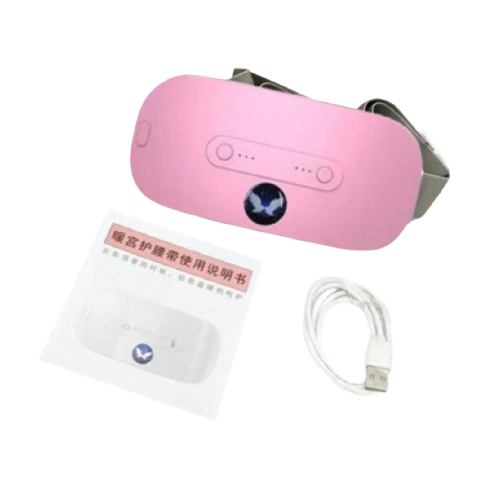 

Heating Pad for Period Electric Heating Pad 3 Heating Levels Vibrating Heat Belt Heating Belt for Girls Travel Office