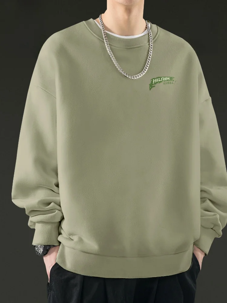 

Мужская зимняя толстовка-худи оверсайз с круглым вырезом, утепленная, с флисовой подкладкой