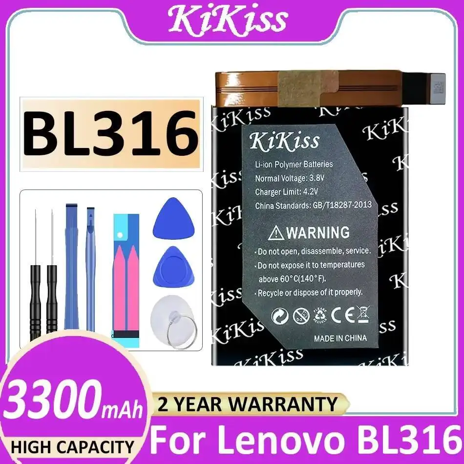

For Lenovo Saver 2 Pro L70081 BL316 Mobile Phone Battery High Compatibility 3300Mah