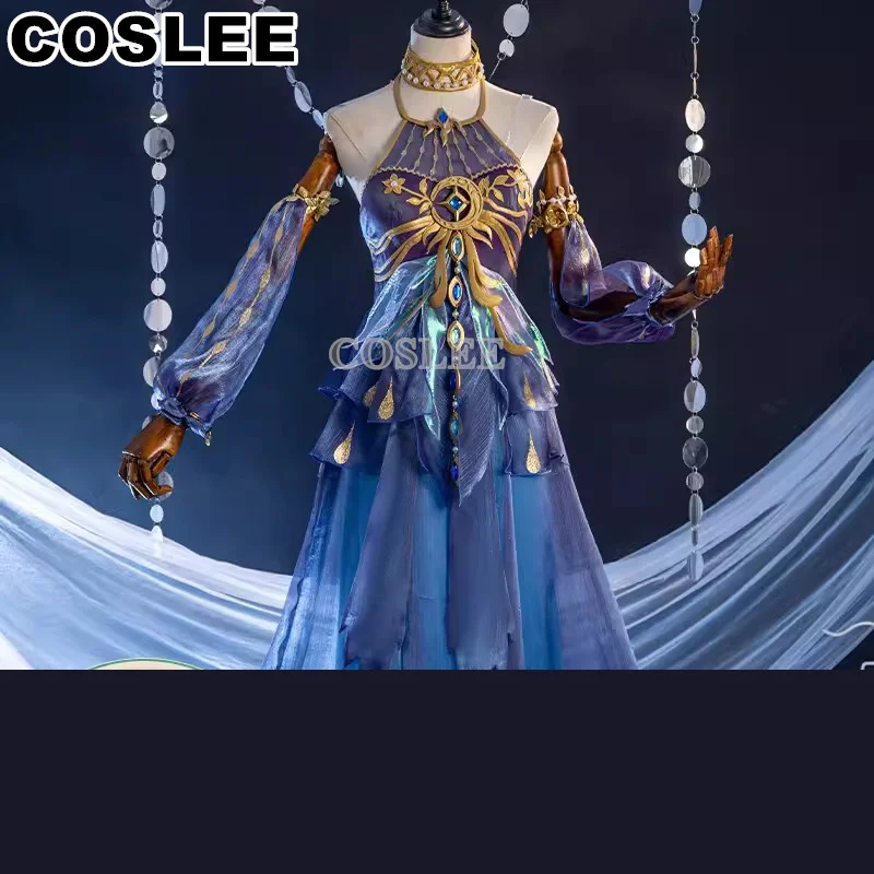 COSLEE Identity V Grace Naiad Cosplay Costume Lovely Dress Uniform Game Suit Halloween Party Outfit Women Role Play Clothing