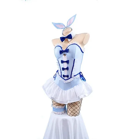 My Dress-Up Darling Kitagawa Marin Underwear Set Blue Bunny Girl Marin Kitagawa Bunny Ear Cosplay Costume Con Outfit