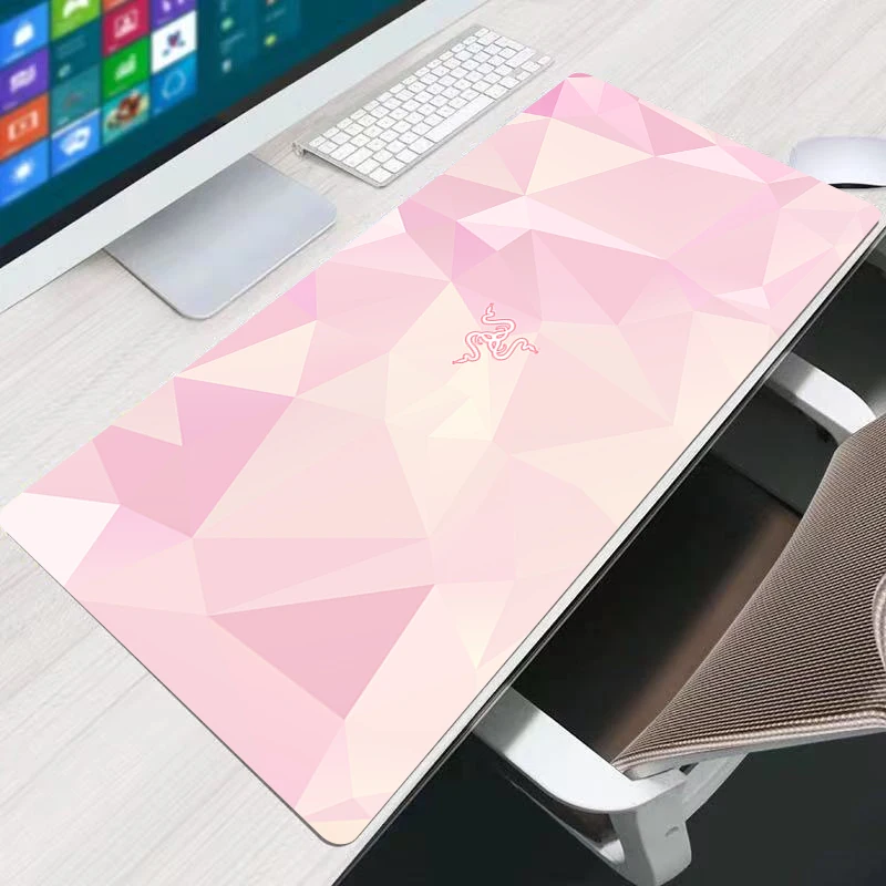

Desk Mat HD Print Gamer Mousepad Laptop Razer Logo Soft Mouse Pad Gaming Keyboard Pad With Lockedge Office PC Non-slip Carpet
