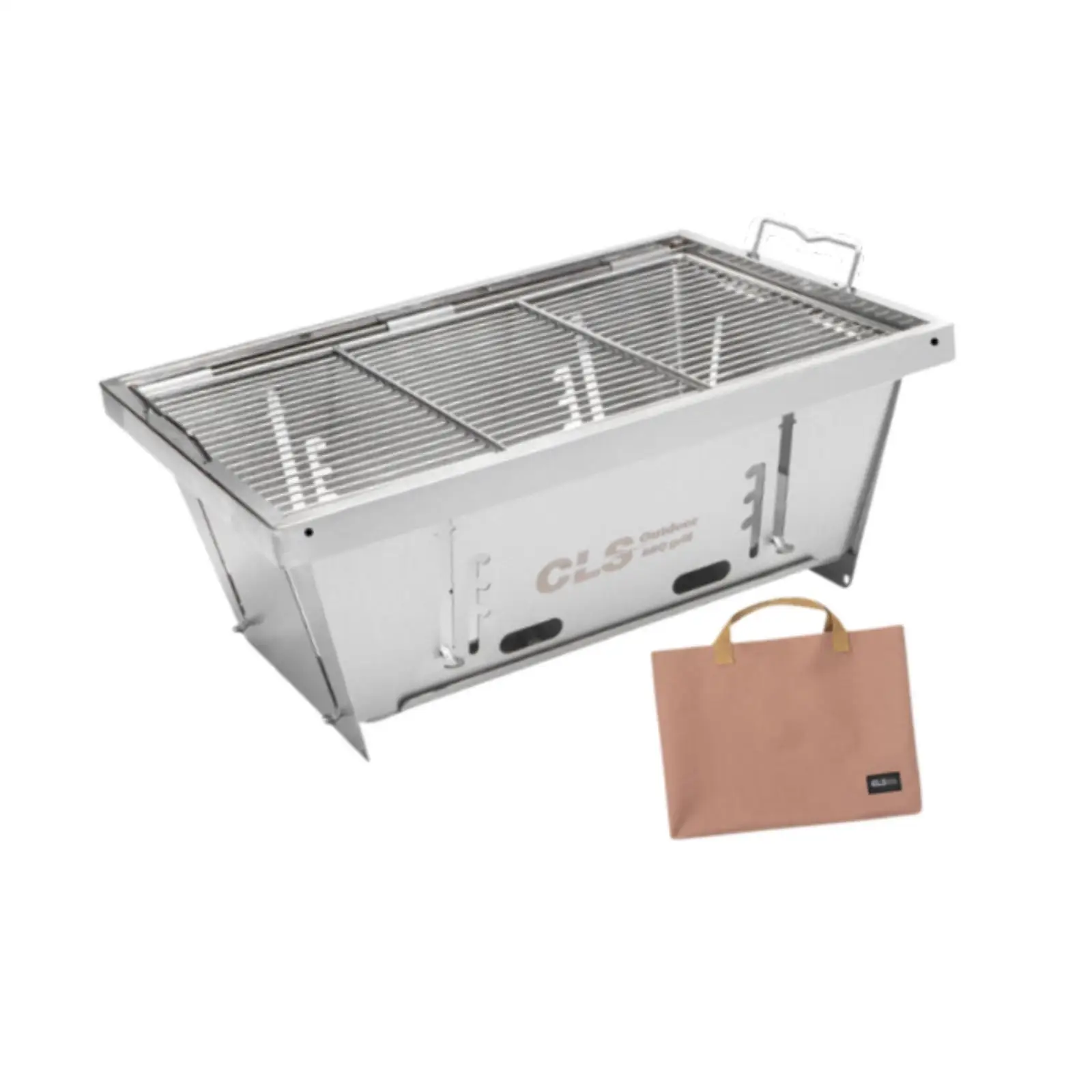 

Barbecue Grill Folding Grill with Storage Bag Fire Pit Camping Furnace for