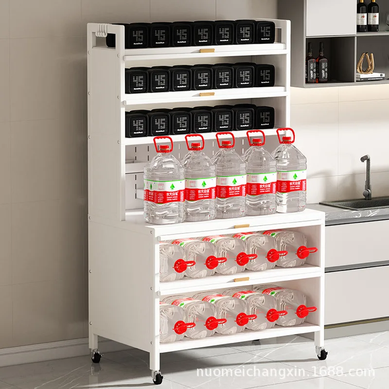 

Cabinet storage cabinets, kitchen multi-storey, one piece, floor-to-ceiling microwave, oven, shelf, sideboard, movable