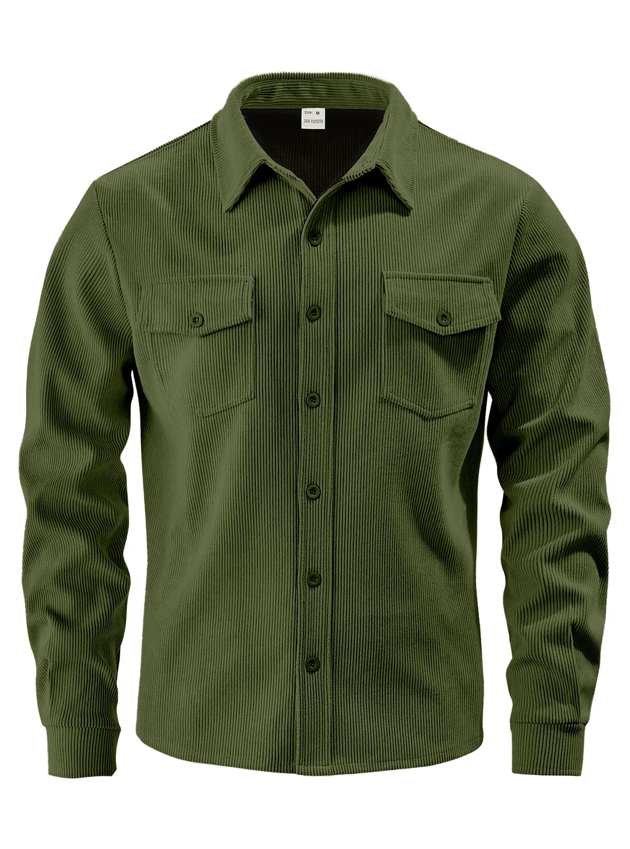 Men New Fall Winter Corduroy Jacket with Cargo Pockets Warm Windproof Casual Coat Versatile Business Outdoor Workwear Outerwear