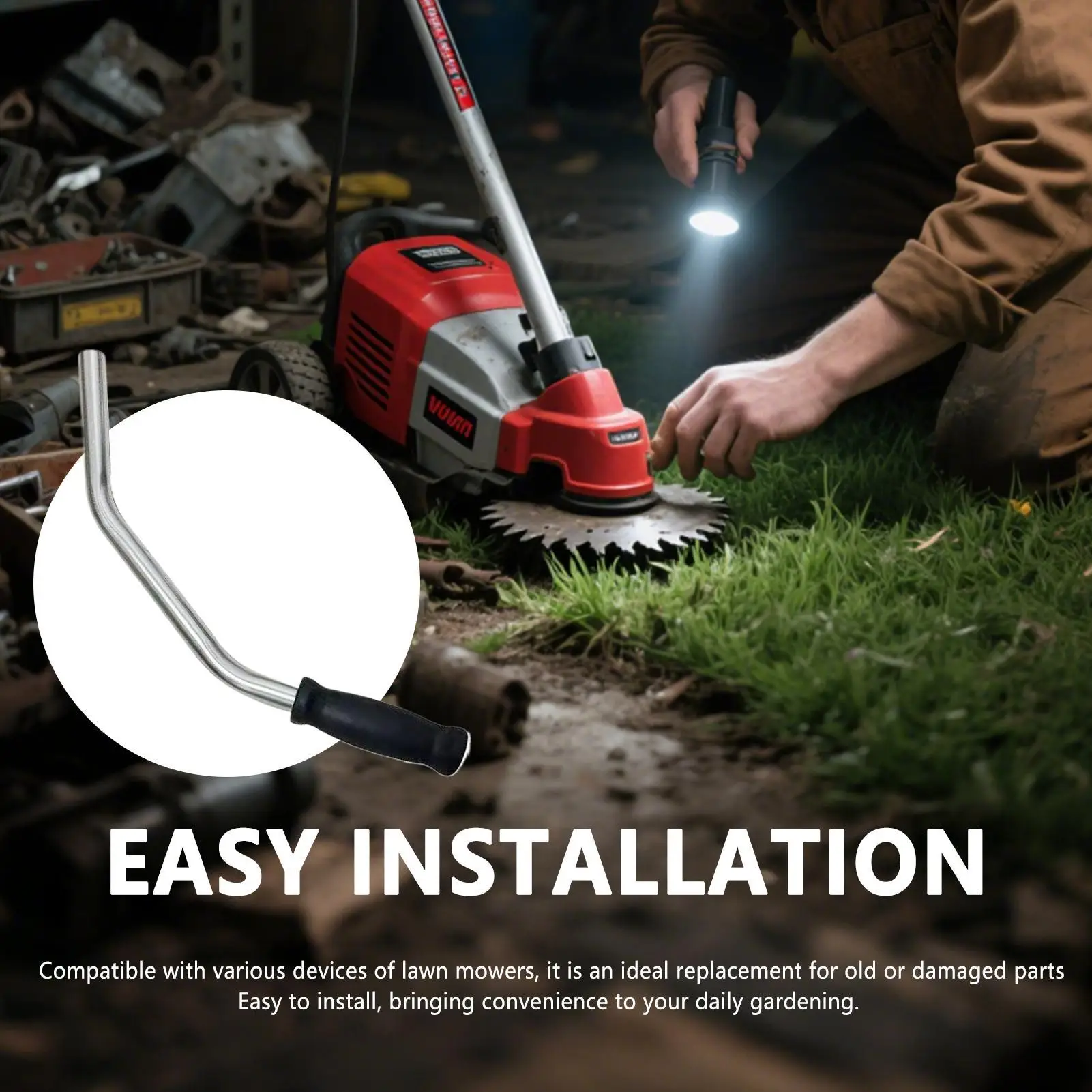 Rasenmäher Griff Rasen Trimmer Griff Ergonomischer Motor Rückstoß Ersatz Rasenmäher Drosselklappenschalter Garten Werkzeug Zubehör