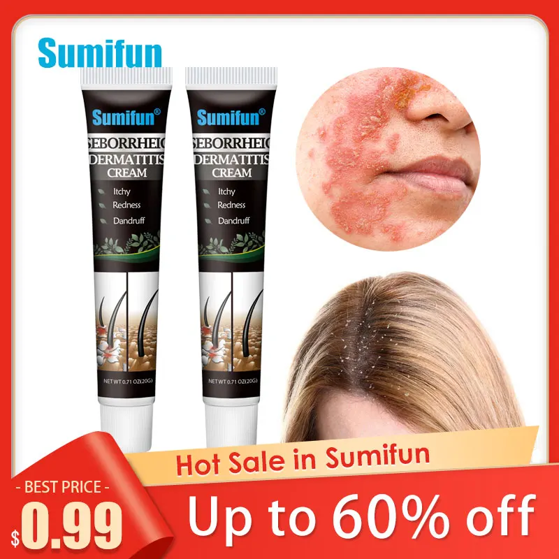 

Sumifun Seborrheic Dermatitis Cream Treatment Eczema Head Acne Pruritus Scalp Repair Cream Effective Anti-inflammatory Skin Care