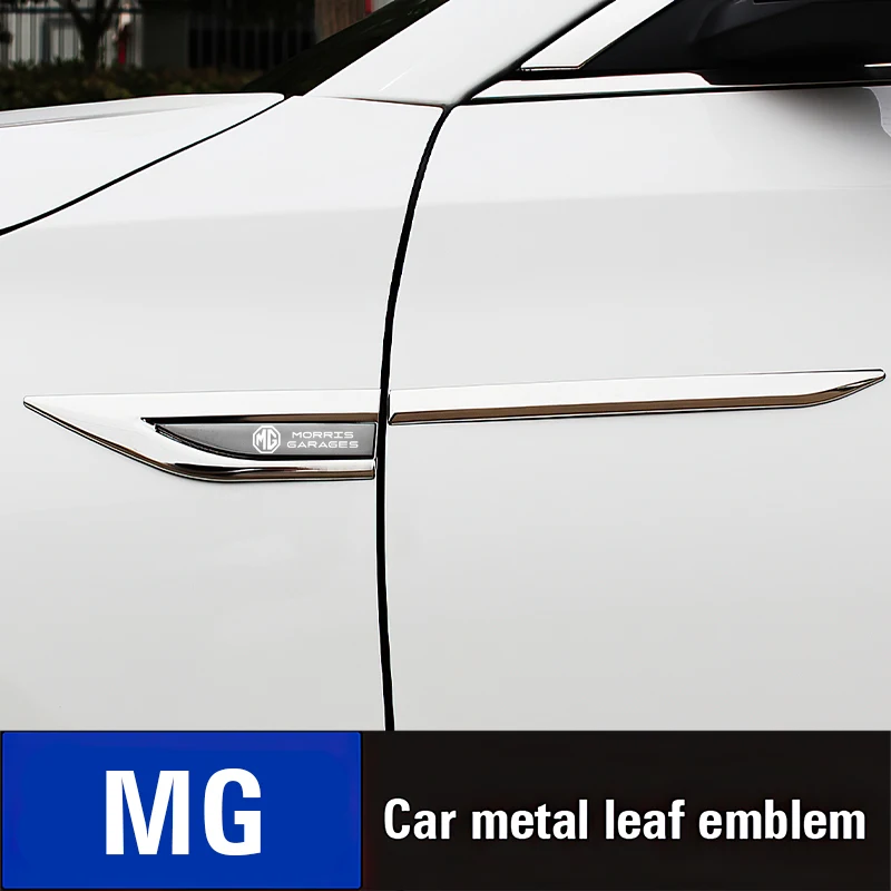2 Pack 3D Alloy Car Stickers Car Accessories for MG ZS 5 7 6 Cyberster MG4 EV ES5 HS ONE GT GS MG3 3SW MARVEL R Scorpio
