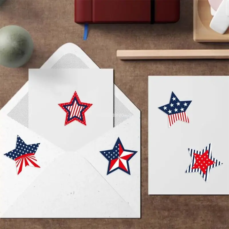 Independence Day Patriotic Stickers for Sealing Gift Case Envelope Dropship