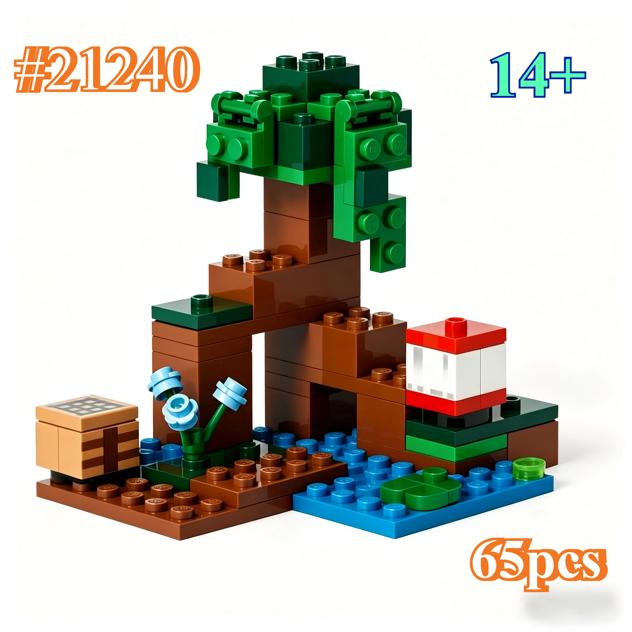 

Wonderful Big Adventure 21240 Building Blocks Sets Suitable for Birthday Gifts Compatible with Legoed Particles ，65pcs.