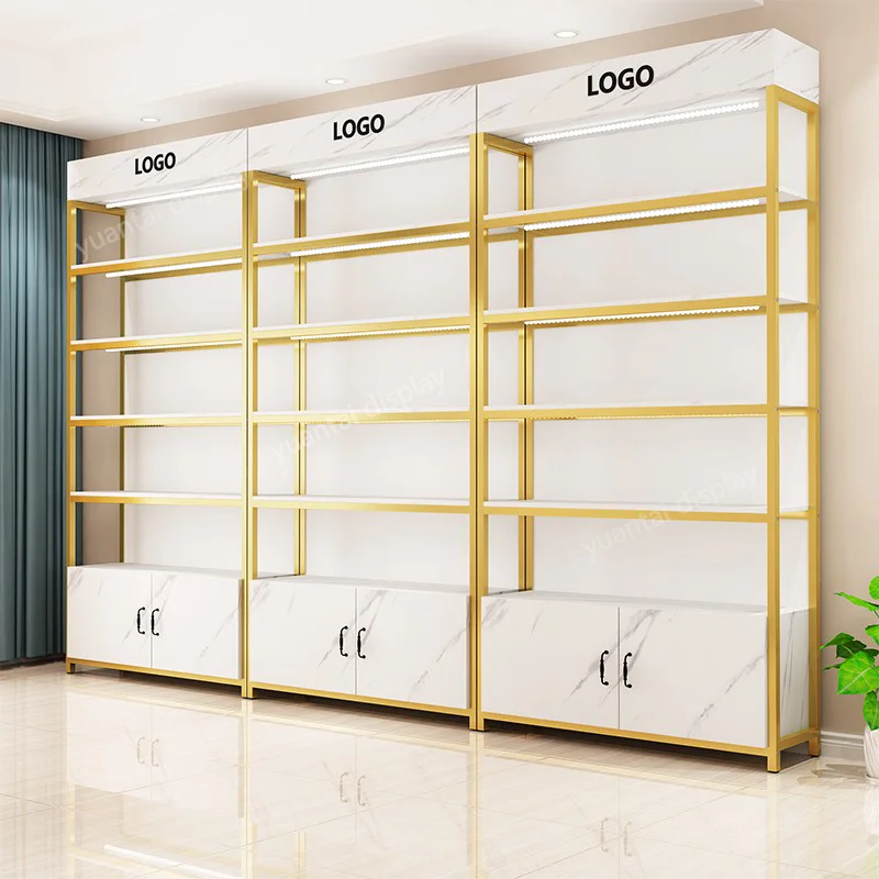 custom.High Quality Shop Shelves and Display Cabinets Wooden Display Racks for Store Supermarket