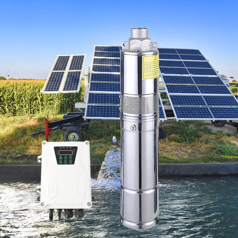 Dc Deep Well Solar Powered Water Pump Solar Irrigation Water Pump For Agriculture