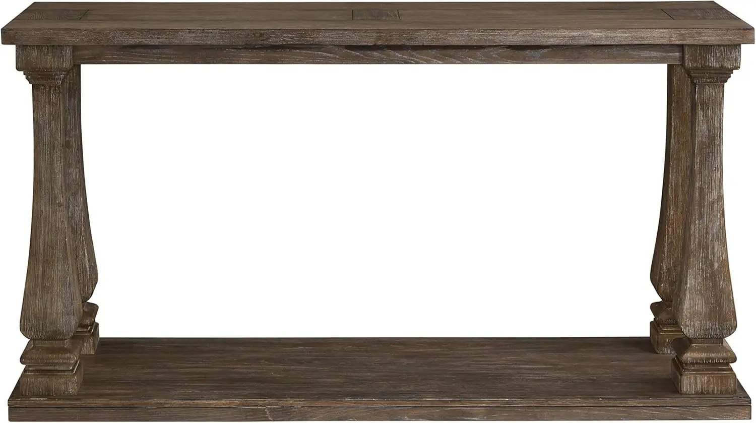 Vintage sofá Console tabela, resistido cinza