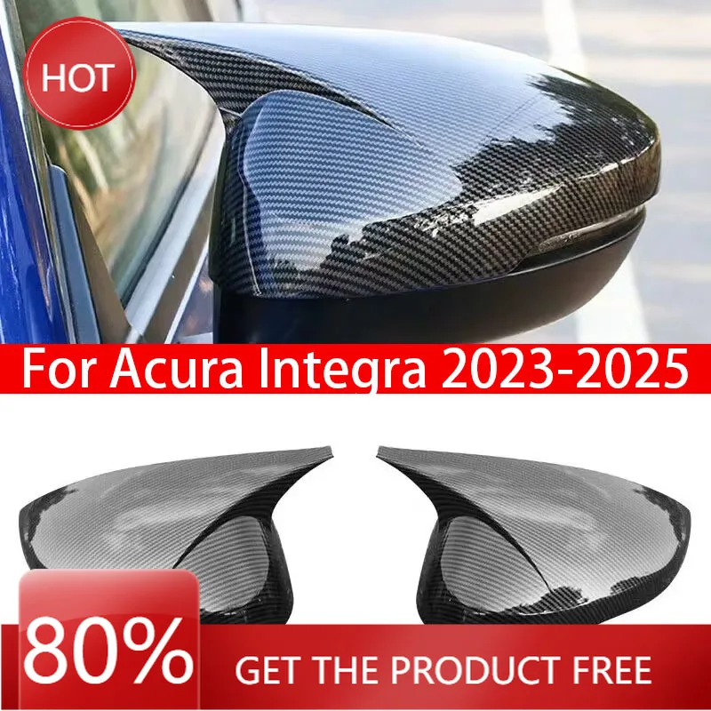 

Чехлы на зеркала для Acura Integra 2023-2025, автомобильная наклейка, крышка бокового зеркала заднего вида, крышка крыла, наклейка на внешнюю дверь, чехол заднего вида T