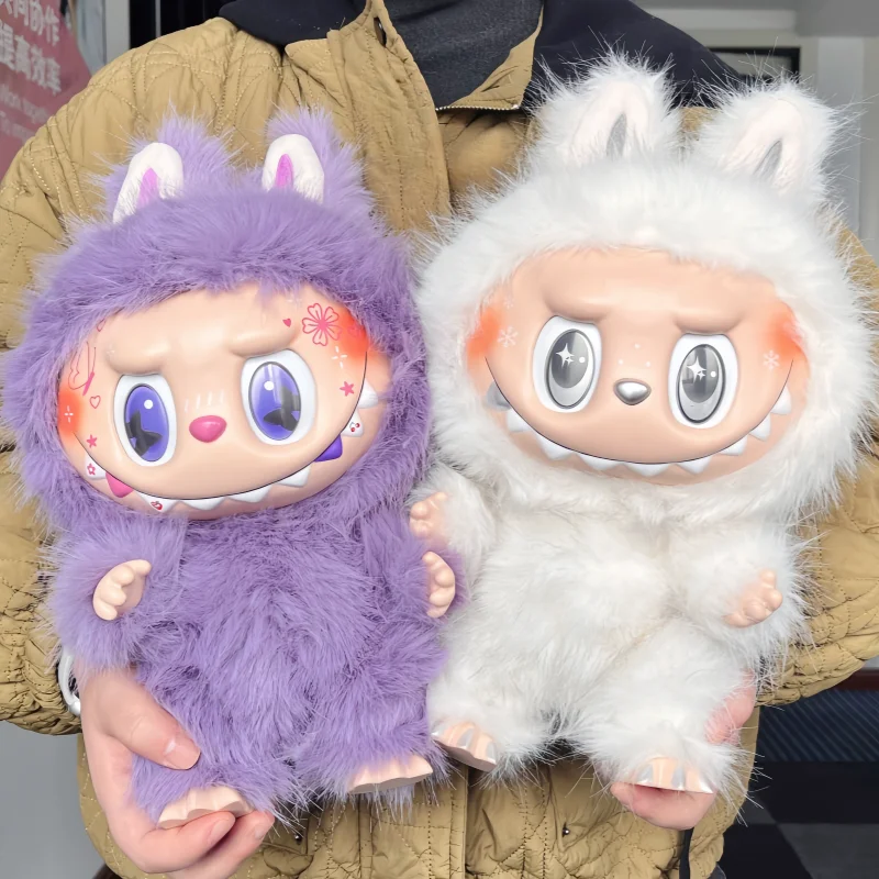 Auf Lager Neue 38 cm Die Monster Labubu Serie Zimomo Big Angel Kreative Puppe Vinyl Anhänger Puppe Modell Replik Spielzeug Geburtstag geschenke