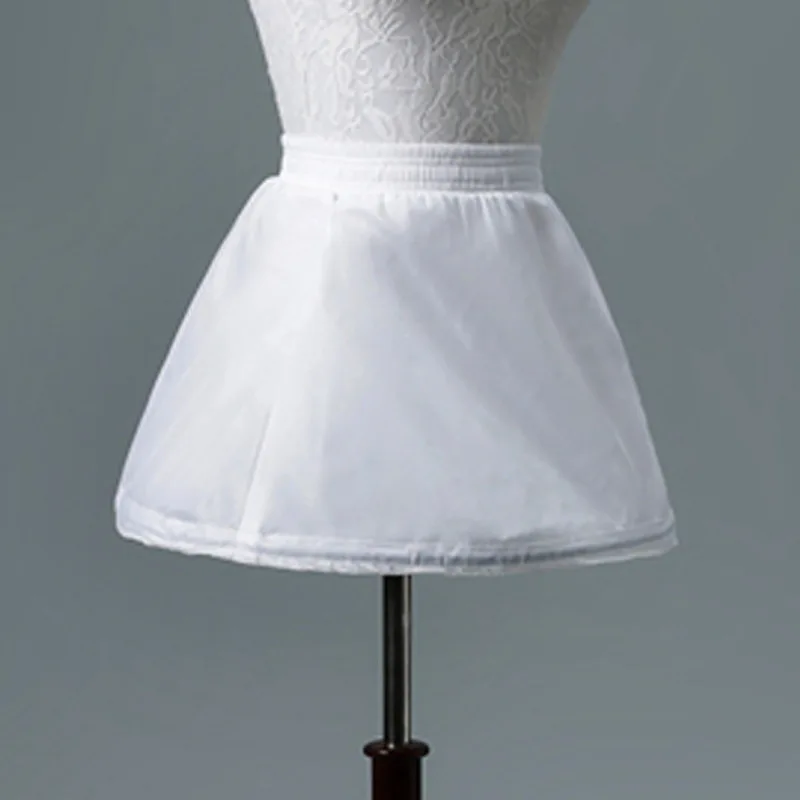 Petticoat Underskirt Cosplay Party Crinoline Slips For Flower Girl Dress Children First Communion Dress Wedding Party One Hoop