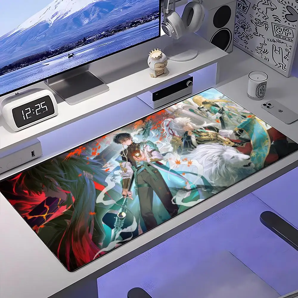 

Dan Heng Honkai Star Rail Mouse Pad Large Anti-Slip Rubber Gaming MousePad Durable Desk Pad Thick Seam Edge Suitable For Office