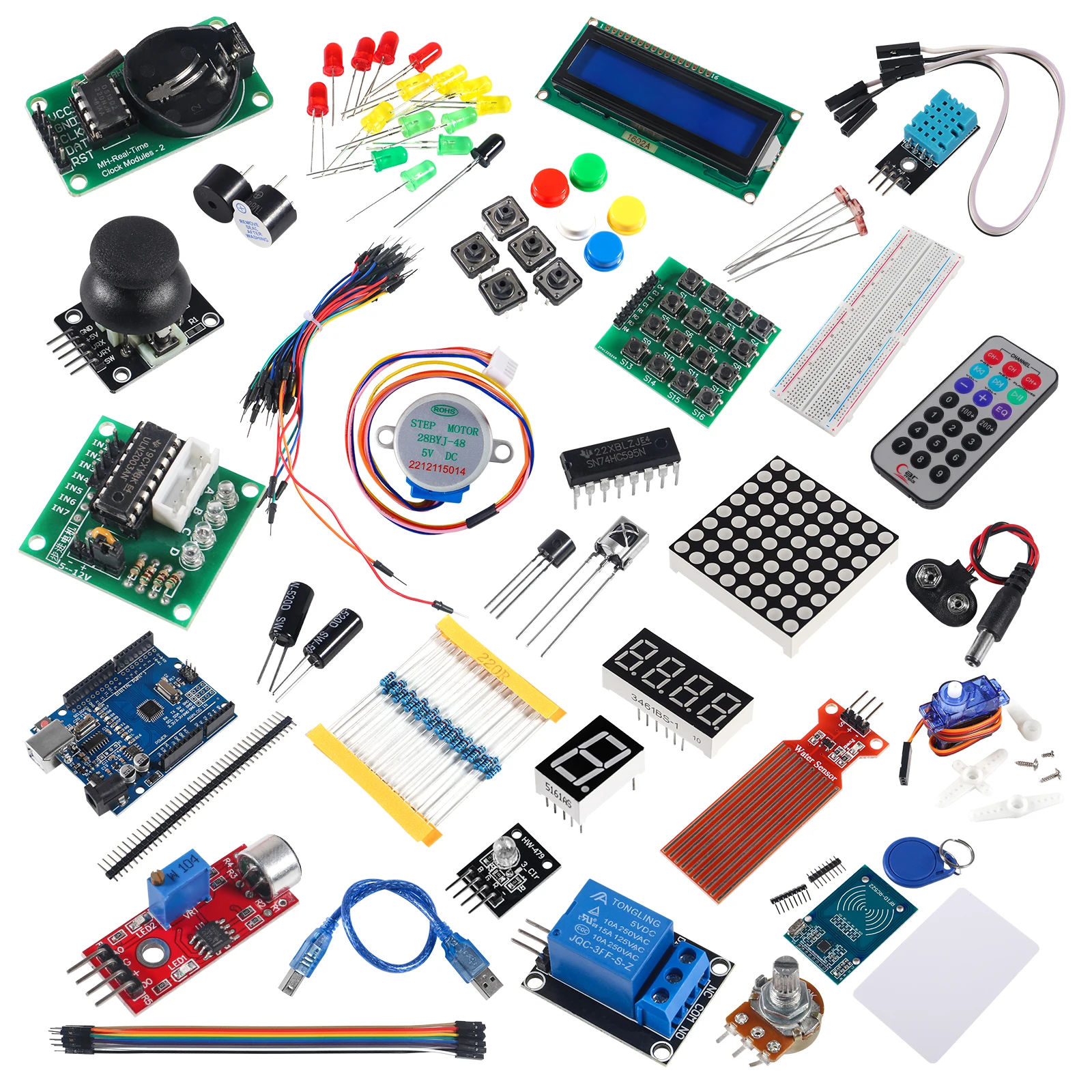 RFID Starter Kit for Arduino UNO R3 Stepper Motor Beginner Learning Suite Electronics Component Fun Kit with Retail Box