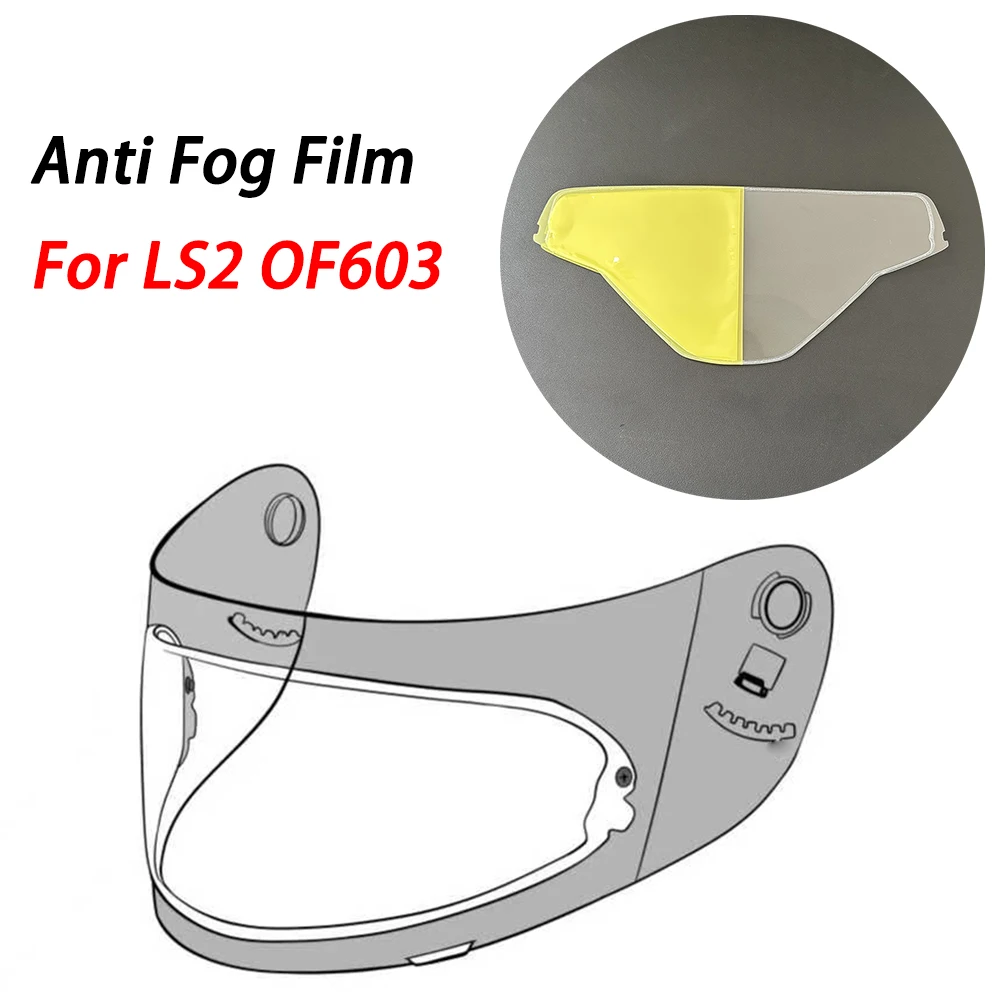 Visor Film Anti Fog Motorcycle Helmet for LS2 OF603 Moto Helmet Antifog Lens Film