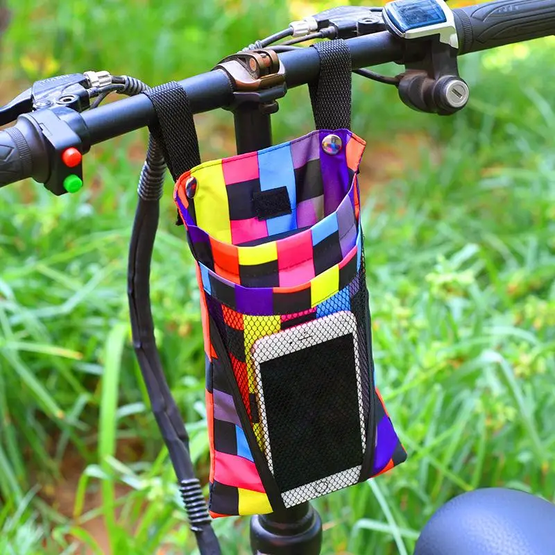 Bicycle Front Storage Bag Detachable Handlebar Basket Large Capacity Durable Pocket for Long Distance Cycling Trips