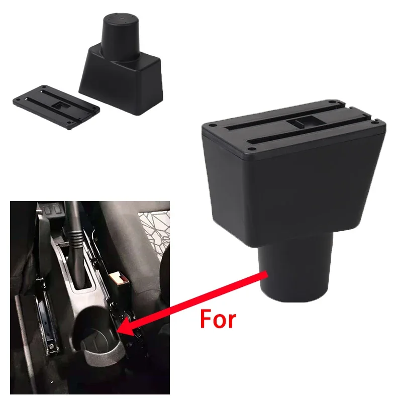 For Lada Xray Armrest Box Universal Car Central Armrest Storage Box With USB car interior modification accessories