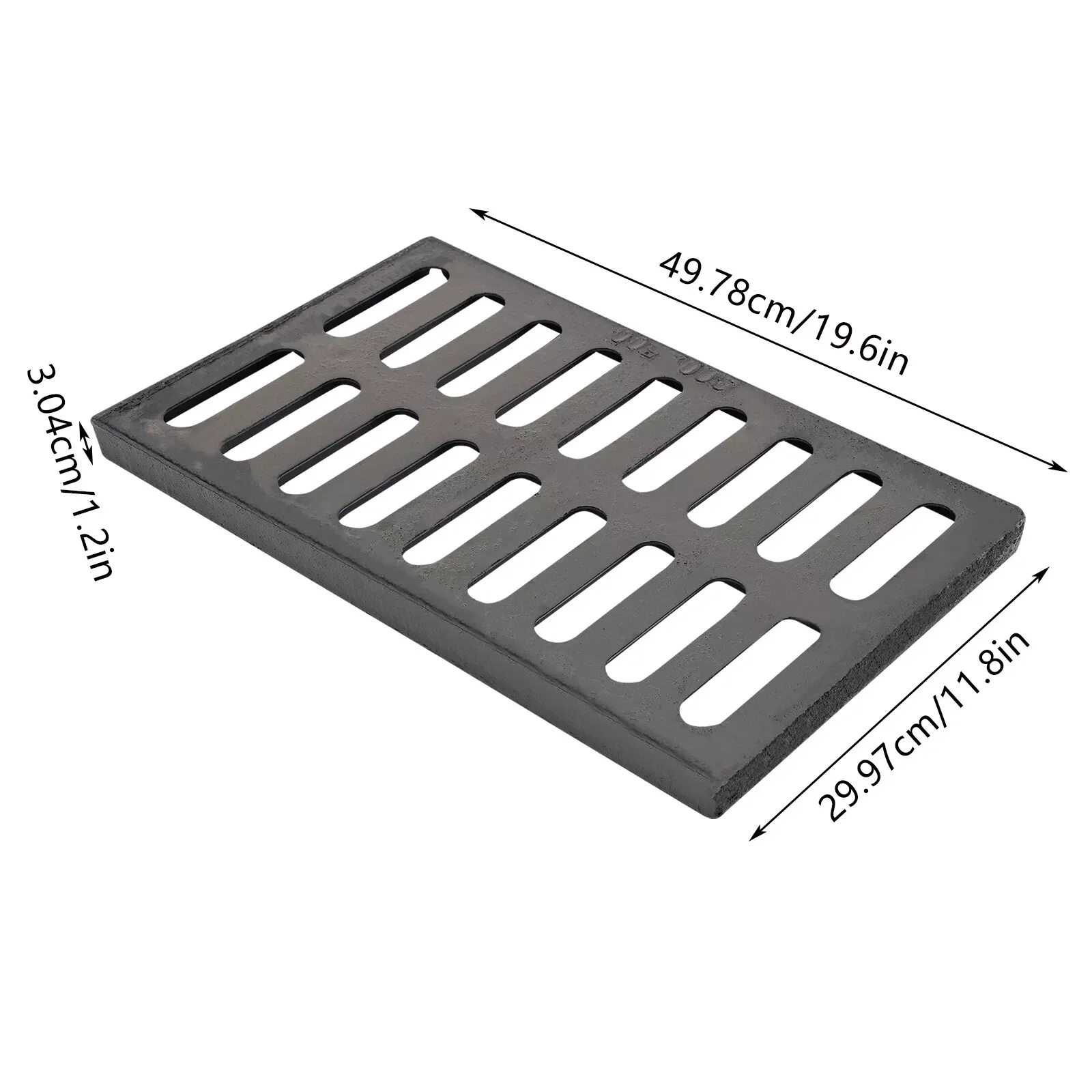 3* Drainage Trench & Driveway Channel Drain Grate Heavy Duty Outdoor Channel Drainage Cover for various places drainage needs