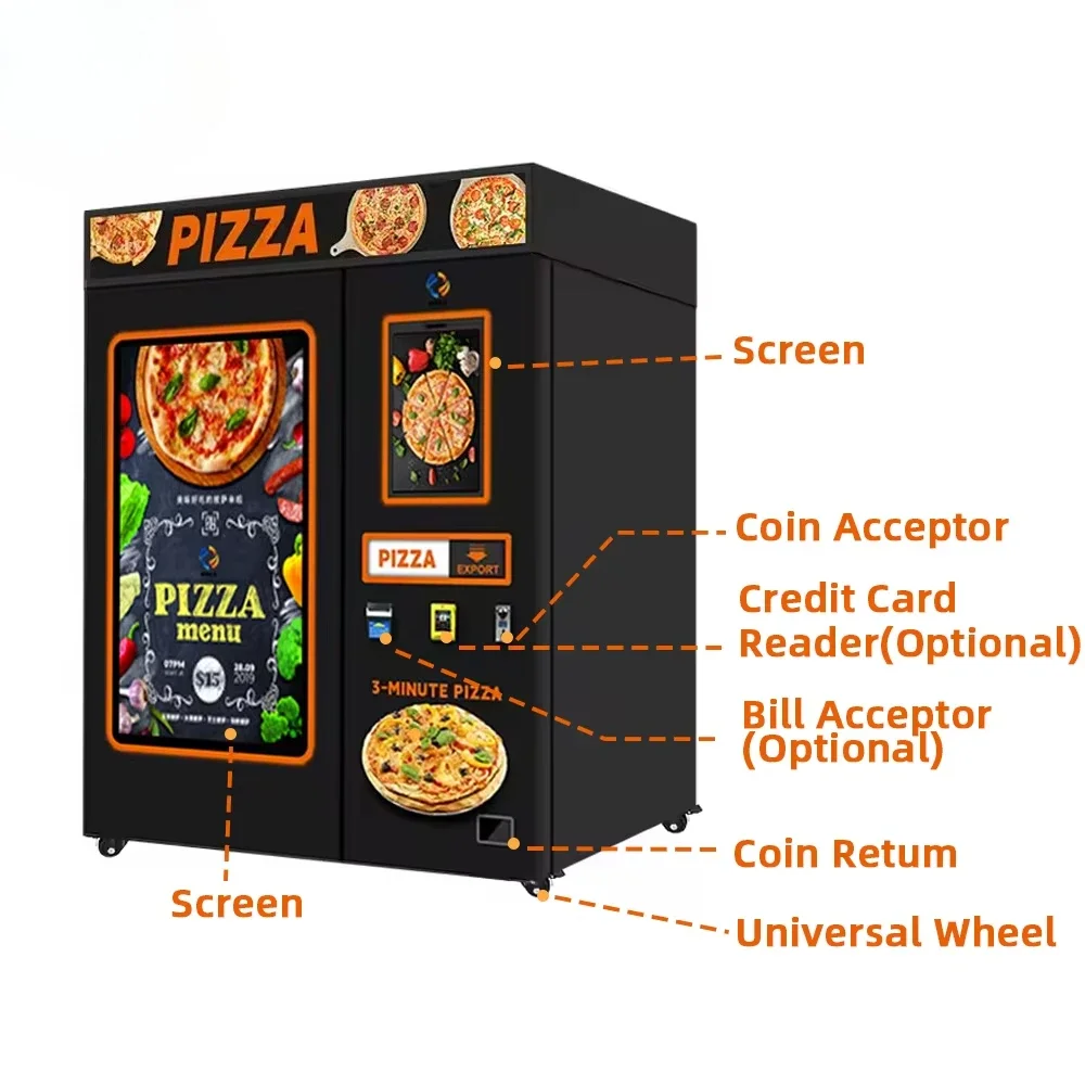 YG Aangepaste Slimme Volledig Automatische Pizza-automaat Vers Hete Eten Laten we de Pizza-automaat kopen? Te koop Reta