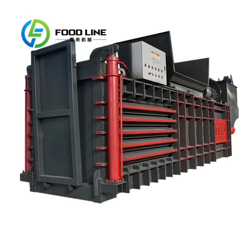 Horizontal Hydraulic Baler High Pressure Compacting Machine To Reduce Volume Of Cardboard Plastic For Easy Transportation