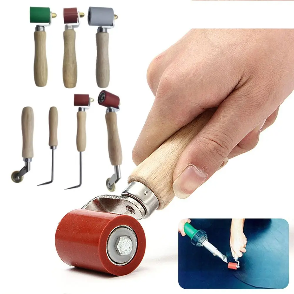 Durable High-temperature Resistant Seam Hand Roller 28/40/45mm Silicone Smoothing Seam Roller Copper Pressure Wheel Wallpaper