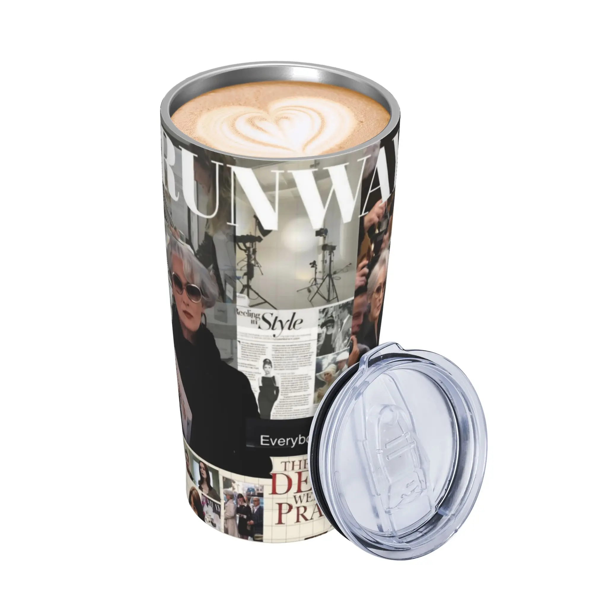 The Devil Wears Pradas 2 Moive Insulated Tumbler with Lid  Vacuum Thermal Mug Double Wall Hot Cold Drinks Cups 20oz