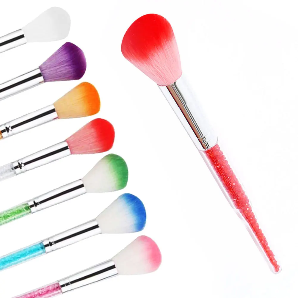 ชุดแปรงทำความสะอาดด้ามยาว 7 ชิ้น แปรงปัดฝุ่นทำเล็บ ขนแปรงนุ่ม อุปกรณ์ทำเล็บมือและเล็บเท้า ชุดกำจัดฝุ่นเล็บ