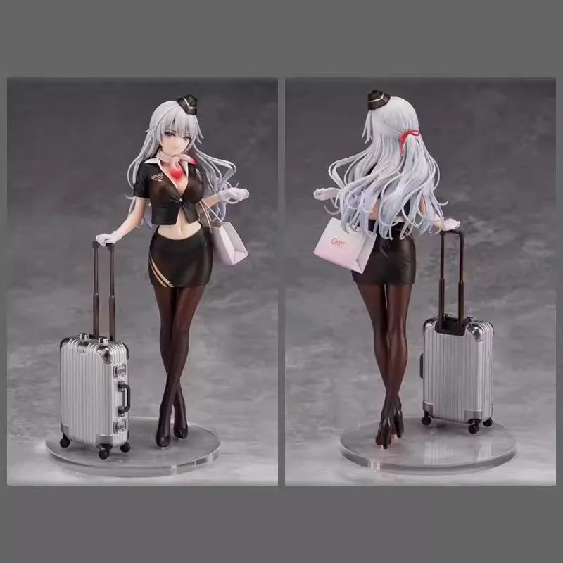 

Милая аниме-фигурка стюардессы, оригинальная коллекционная статуэтка в коробке, украшение для рабочего стола для любителей аниме и коллекционеров