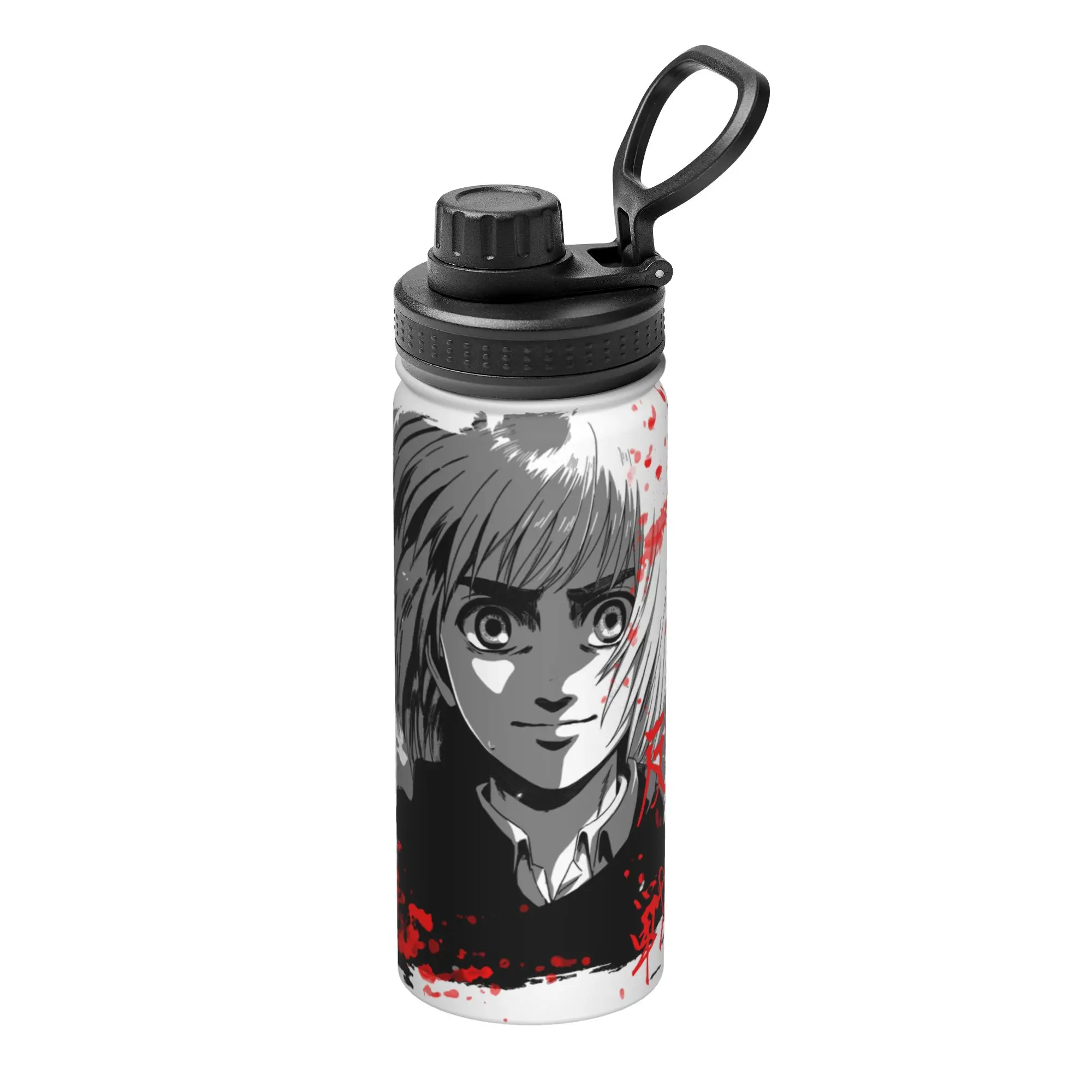 Attack on Titan 18OZ Sports Insulated Kettle Anime Coffee Cups Stainless Steel Double Wall Mug Water Bottle