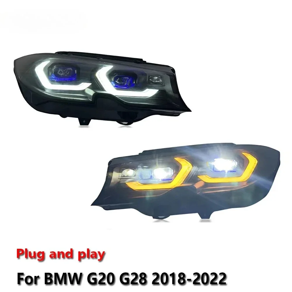 

Car Accessories LED Auto Headlights For BMW G20 G28 2018-2022 Assembly Turn Signal Fog DRL Brake Turn Signal Lamp Plug And Play