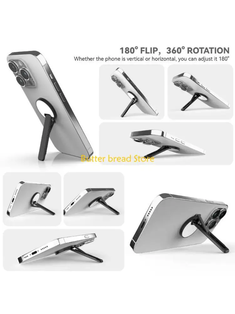 

W89C Мини-держатель для телефона с небольшим зеркалом. Подставка для сотового телефона. Переворот на 180°, вращение на 360°.