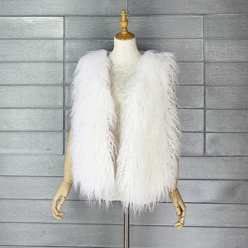 الخريف والشتاء تقليد صوف الشاطئ حماية البيئة الفراء سترة الصوف الاصطناعي صوف الضأن الحرارية سترة معطف المرأة