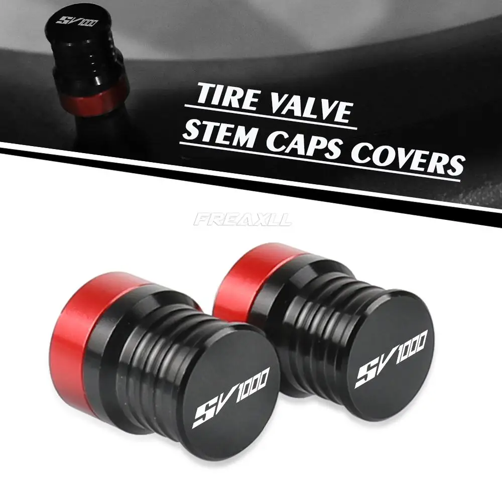 

SV1000 Logo Motorcycle Vehicle Wheel Tire Valve Stem Air Caps Cover For Suzuki SV1000 SV 1000 S SV1000S 2003 2004 2005 2006 2007