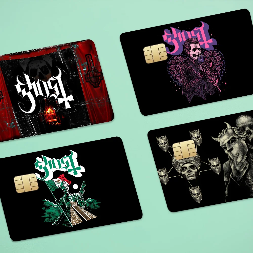 Ghost Band Anime Spend Or Save Funny Shell On Off Ultra Thin No Fade Sticker Skin Cover Film für Debit-Kreditkarte