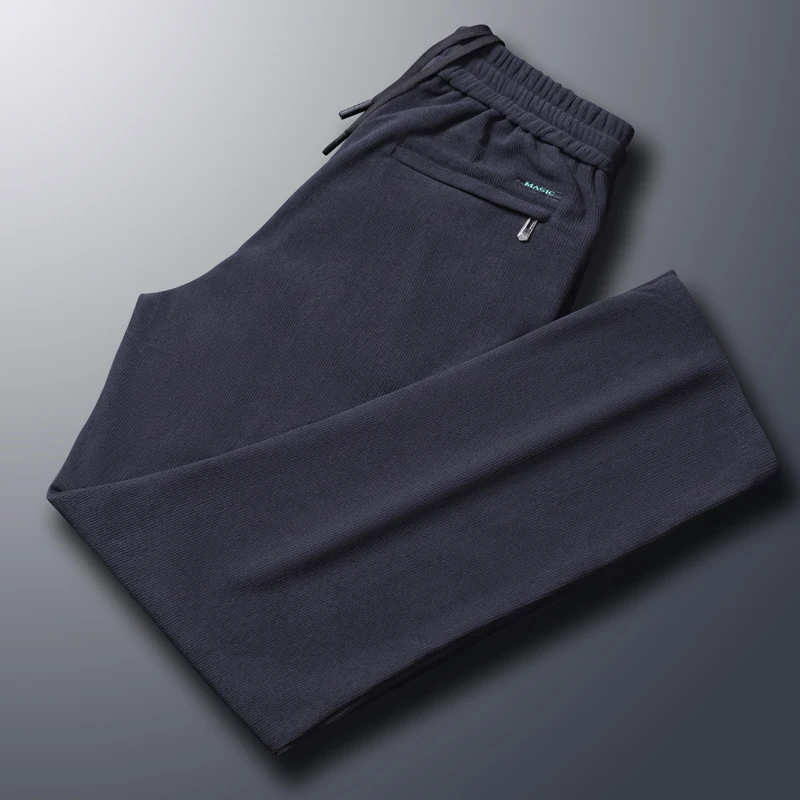

Corduroy Men's Thermal Pants Thick Autumn Winter Sweatpants Straight Leg Loose Fit Casual Trousers Streetwear Joggers for Men