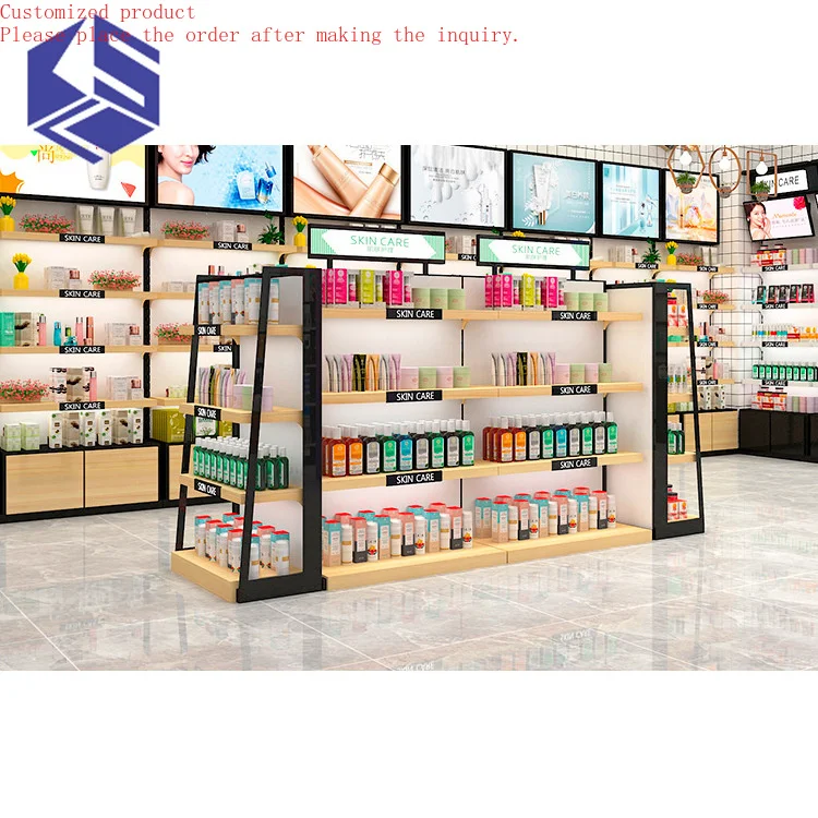 

Custom.OEM Custom 4-Layer Acrylic Display Rack Shelf Beauty Shop Gondola for Cosmetics Retail Stores