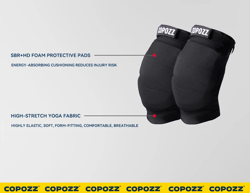 COPOZZ Extremsportarten Ski Skate Snowboard Schutz Skifahren Protektor Knieschützer Skating Schützende Hüfte Gepolsterte Shorts Hosen S-XL – Detail 4
