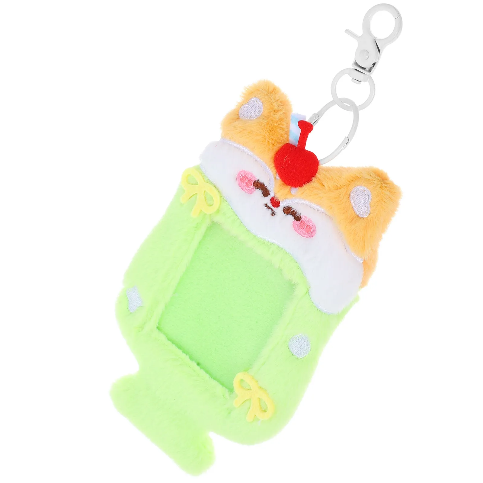 

1 Unit Stylish Kawaii Photocard Keychain Holder Transparent Display for Kpop Fan Cute Id Badge Sleeve Lightweight