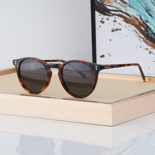 Imagen 1 del producto O'malley OV5183 gafas de sol de cara pequeña para mujer, gafas de sol polarizadas de estilo redondo Retro Vingtage de acetato para mujer y hombre, gafas de sol