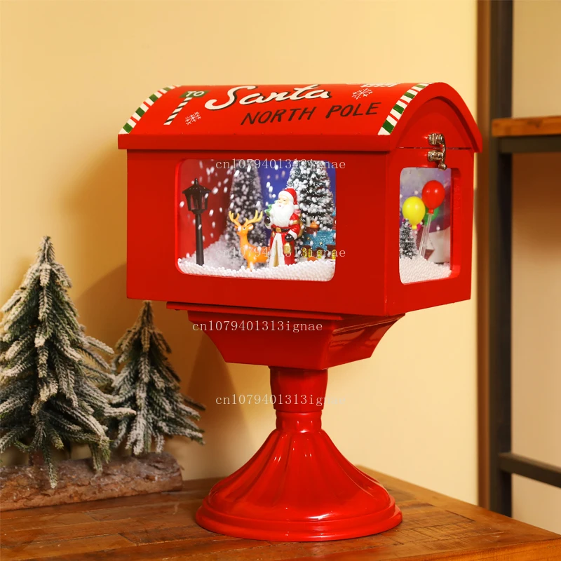 Christmas gifts snow lights music snow lights home mailbox decoration gifts