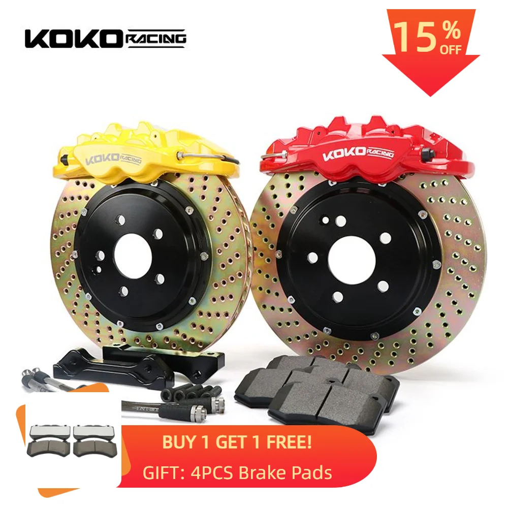 

Accesorios Coche 8530 Big Brake Kit 4 Pot Caliper Rear Wheel with Customize Disc Type for Mercedes W205 W212