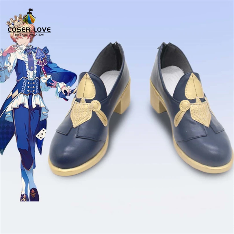 Project Sekai Colorful Stage Tenma Tsukasa King of Spades Cosplay Shoes Custom Made Halloween Christmas Shoes