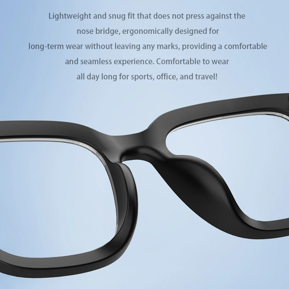 Gafas de traducción inteligentes AI, auriculares inalámbricos, gafas de sol, auriculares de música compatibles con Bluetooth, gafas para viajes al aire libre