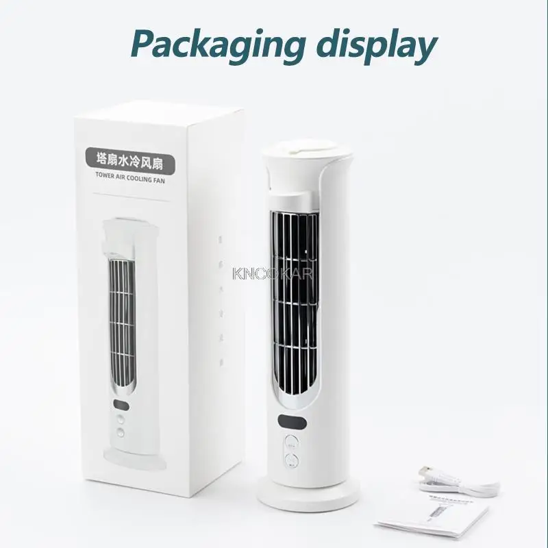 New Mini Air Conditioner USB Desktop Air Cooler LED Digital Display Air Cooler Portable Rechargeable Mobile Air Conditioning Fan