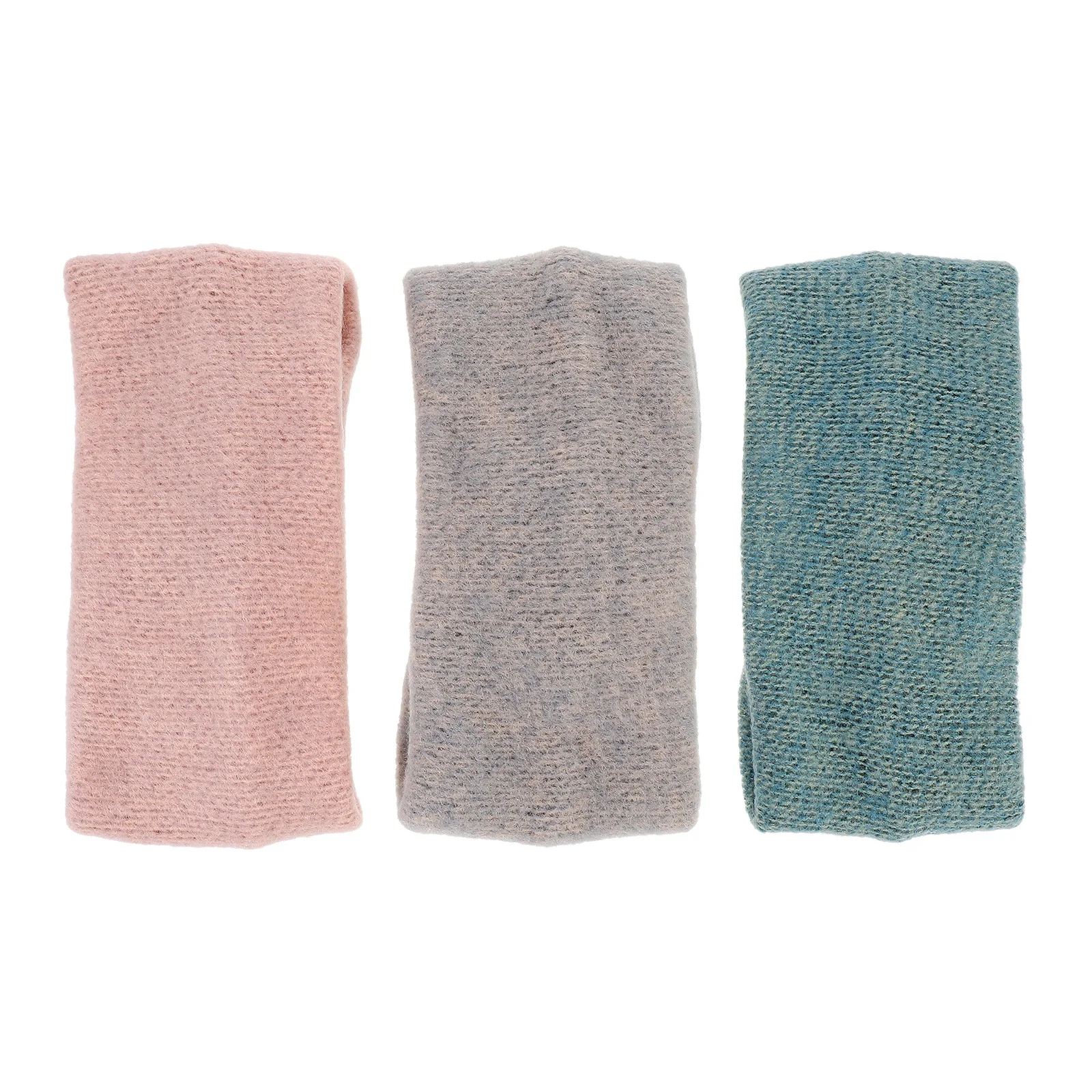 

3pcs Cotton Wide Thick Winter Headband Elastic Warm Hairband For Women Ear Warmer Wrap Knit Beanie Cold Weather Accessory Sport