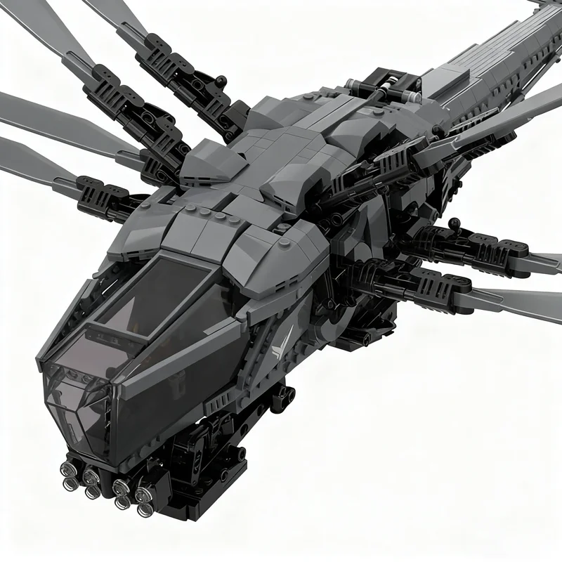 1774 pçs moc dune ataides real ornitopter atualizar ícones modelo blocos de construção arquitetura presentes natal brinquedo idéia educação